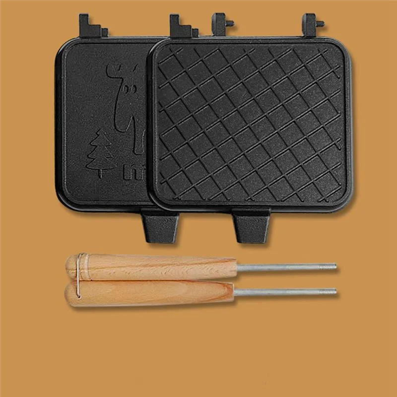Non-Stick Foldable Grill Frying Pan For Bread Toast Breakfast Machine, Easy To Use Fine Workmanship